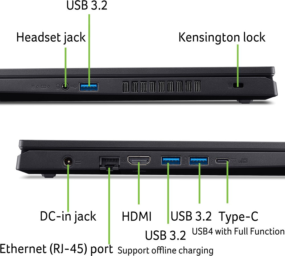 Ноутбук Acer Nitro V 15 AI ANV15-42-R28K (NH.U31EU.00B) Obsidian Black - фото 8 Ноутбук Acer Nitro V 15 AI ANV15-42-R28K (NH.U31EU.00B) Obsidian Black - фото 8