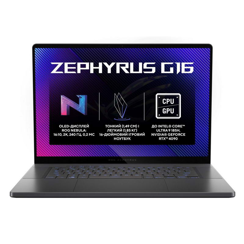 Ноутбук ASUS ROG Zephyrus G16 (GU605MY-NEBULA126W) Eclipse Gray