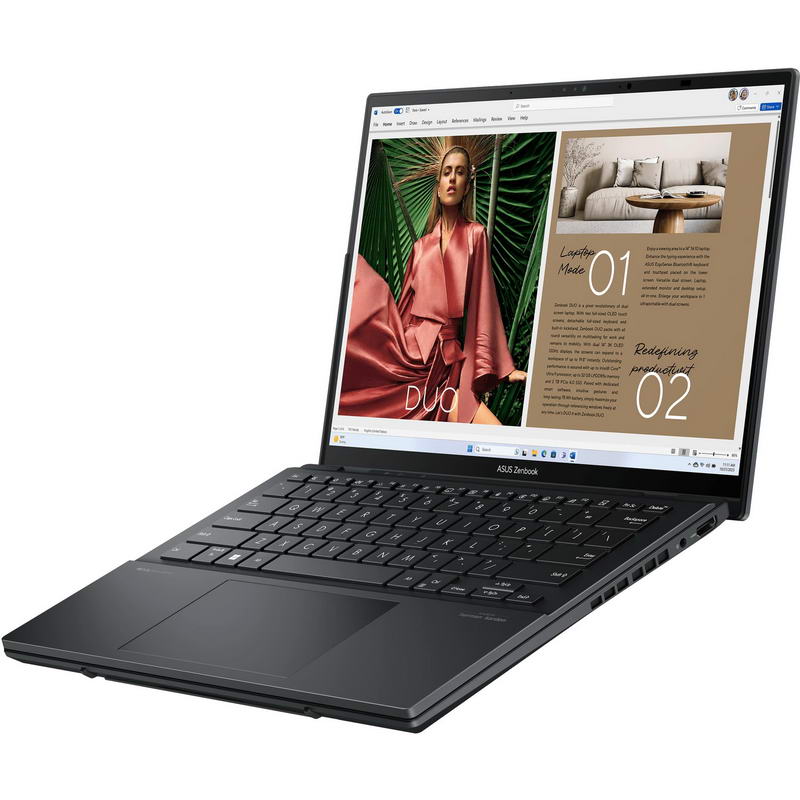 Ноутбук ASUS Zenbook Duo UX8406CA-PZ042X (90NB14X1-M001F0) Inkwell Gray - фото 2 Ноутбук ASUS Zenbook Duo UX8406CA-PZ042X (90NB14X1-M001F0) Inkwell Gray - фото 2
