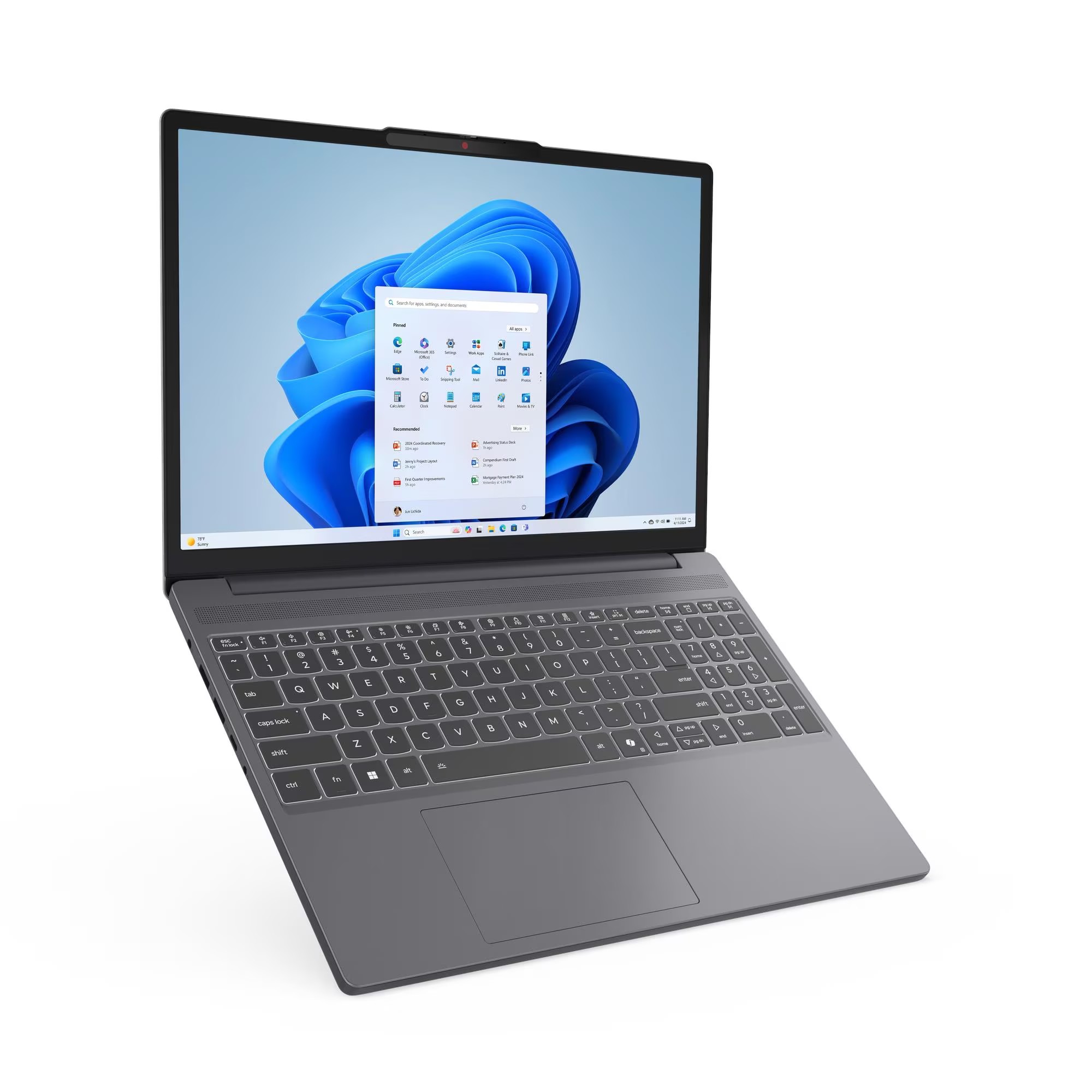 Ноутбук Lenovo IdeaPad Slim 3 15IRH10 (83K100UTRA) Luna Grey - фото 3