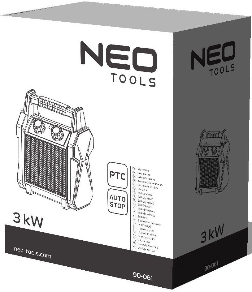 Обогреватель Neo Tools 3 кВт, PTC (90-061) - фото 8