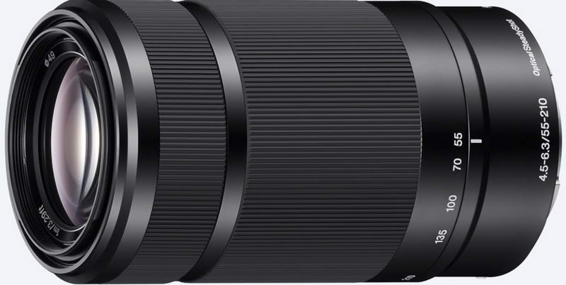 Объектив Sony 55-210mm Black , f/4.5-6.3 для камер NEX (SEL55210B)