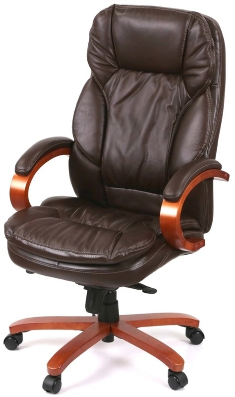 Крісло АКЛАС Тіроль EX GB-236WW (Шкіра LC-K Dark brown) (00163343) - фото 1