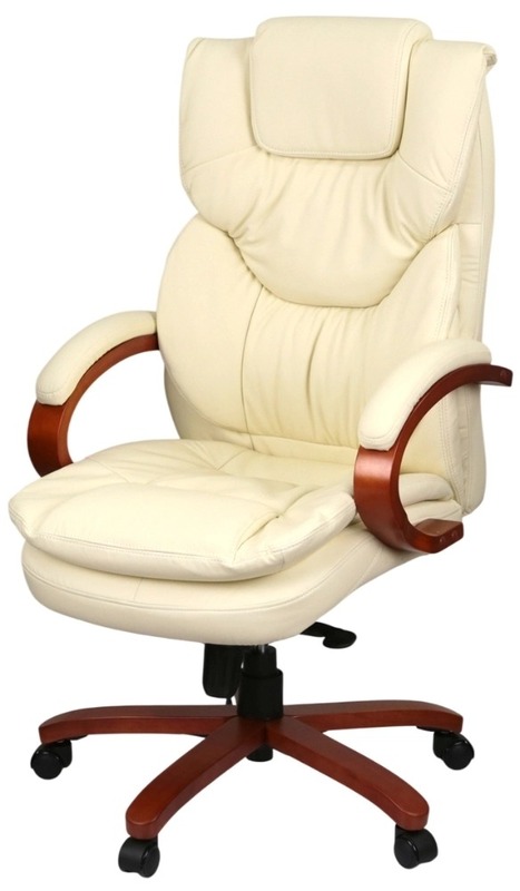 Крісло АКЛАС Флорида EX GB-233WW (Шкіра LC-F Beige) (00163347) - фото 1
