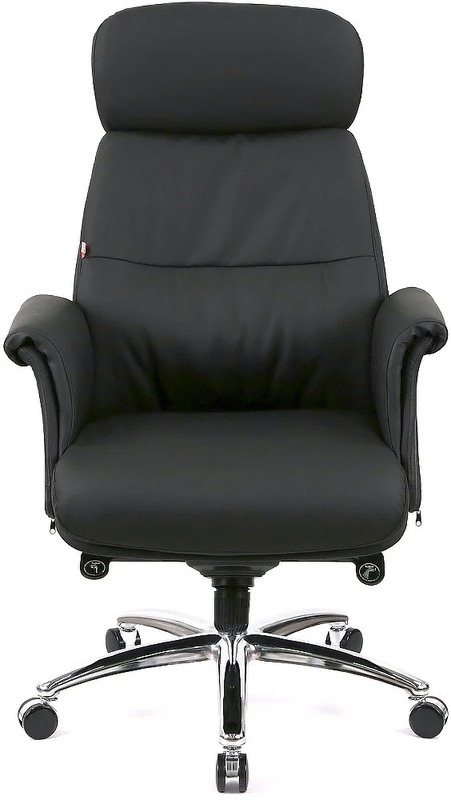Офисное кресло АКЛАС Драгобрат AL MB (Кожа LC-A Black/PU Black) (00179840)