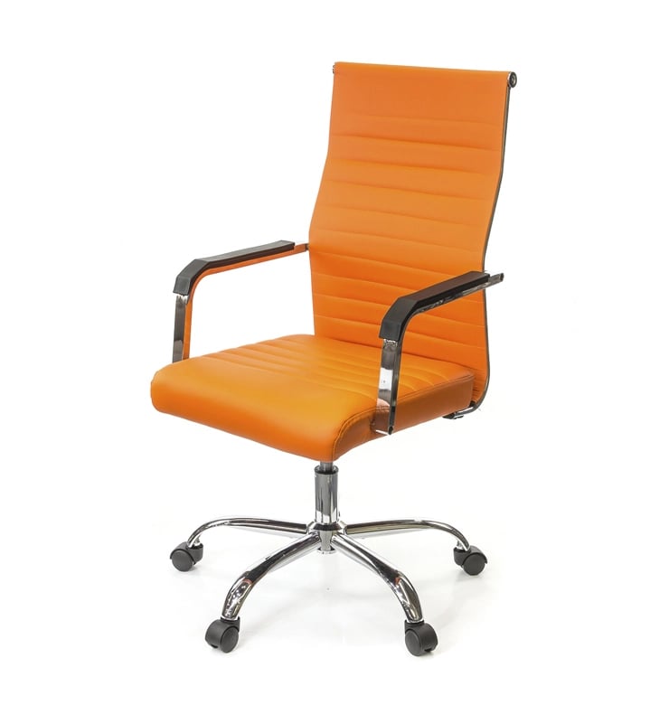 Кресло АКЛАС Кап FX СН TILT Оранжевый PU orange (9905)