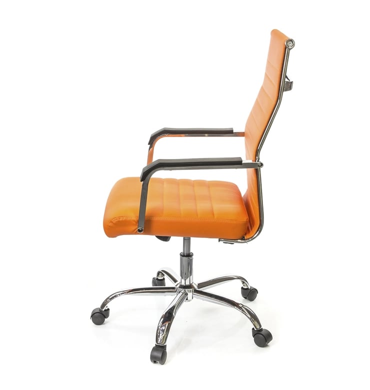 Кресло АКЛАС Кап FX СН TILT Оранжевый PU orange (9905) - фото 1 Кресло АКЛАС Кап FX СН TILT Оранжевый PU orange (9905) - фото 1
