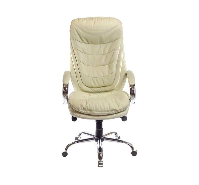 Кресло АКЛАС Валенсия Soft CH MB Бежевый (Кожа LC-F) (00161473)