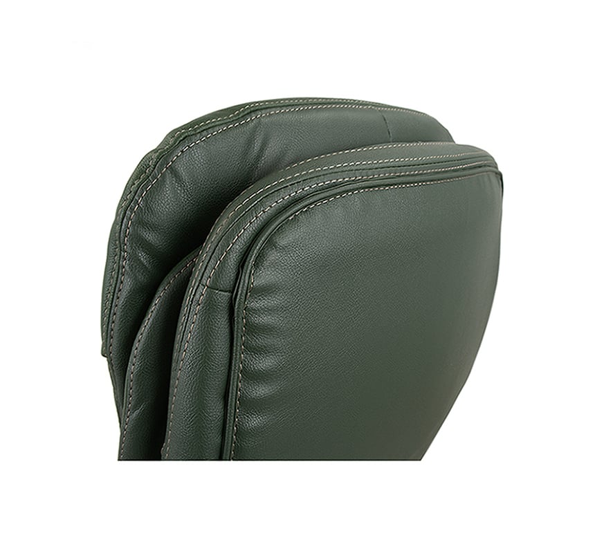 Кресло АКЛАС Валенсия Soft CH MB Зеленый Кожа Lux LC-green (86862) - фото 16