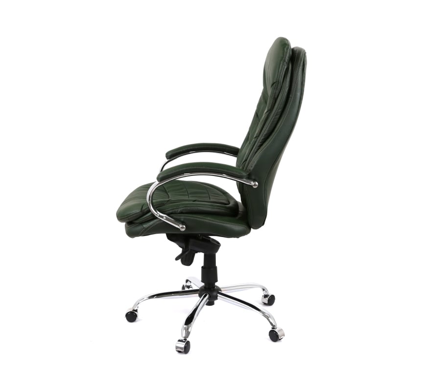 Кресло АКЛАС Валенсия Soft CH MB Зеленый Кожа Lux LC-green (86862) - фото 2