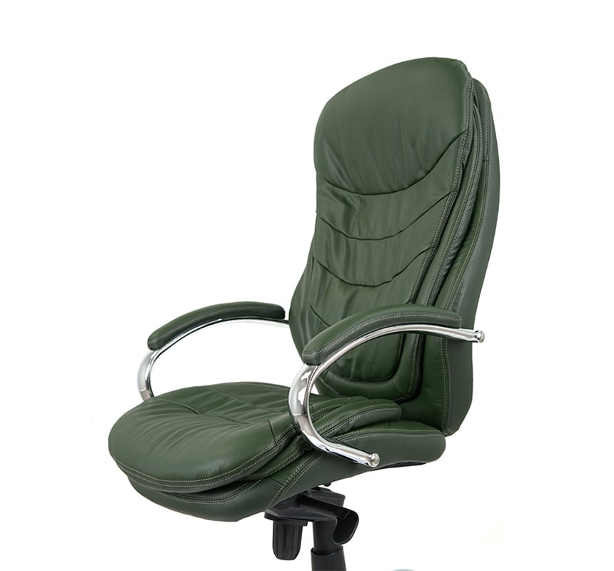 Кресло АКЛАС Валенсия Soft CH MB Зеленый Кожа Lux LC-green (86862) - фото 4