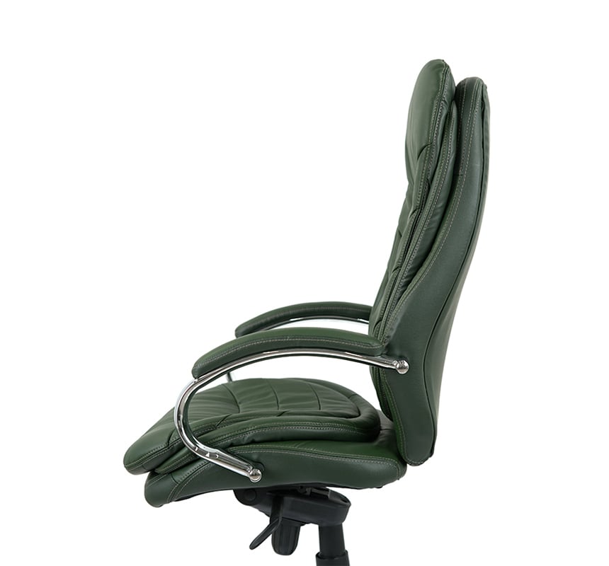 Кресло АКЛАС Валенсия Soft CH MB Зеленый Кожа Lux LC-green (86862) - фото 5