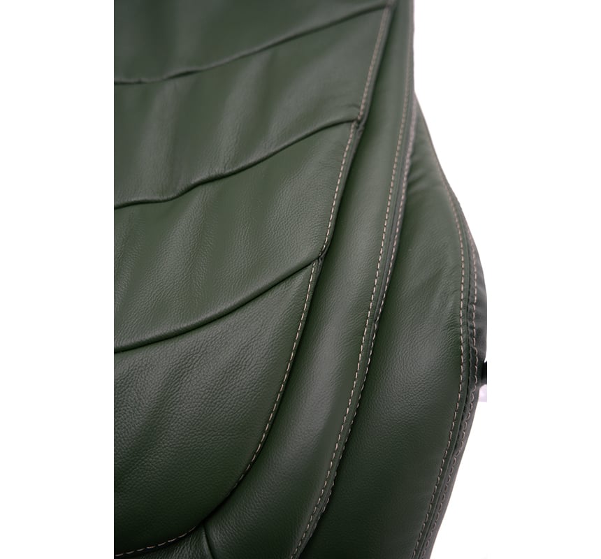 Кресло АКЛАС Валенсия Soft CH MB Зеленый Кожа Lux LC-green (86862) - фото 17