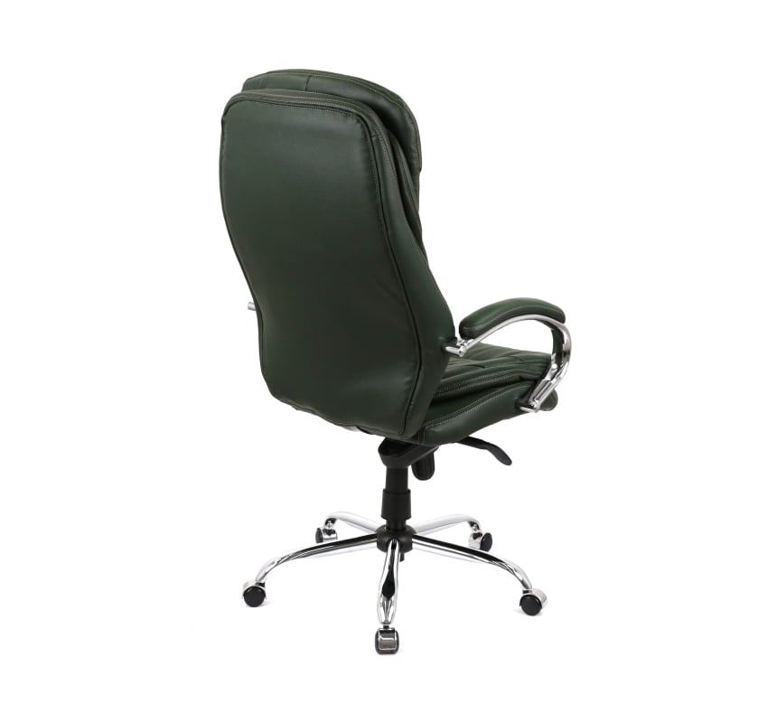 Кресло АКЛАС Валенсия Soft CH MB Зеленый Кожа Lux LC-green (86862) - фото 3