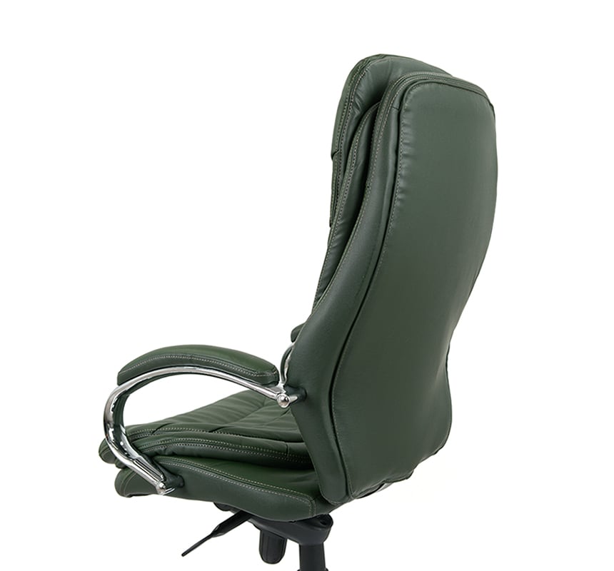 Кресло АКЛАС Валенсия Soft CH MB Зеленый Кожа Lux LC-green (86862) - фото 6