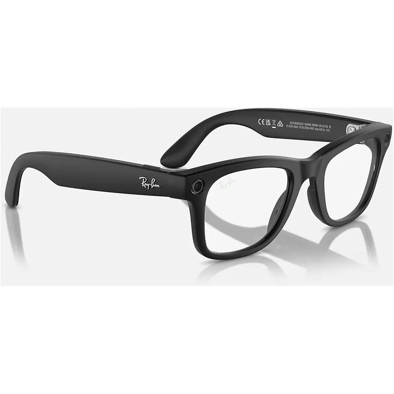 Ray-Ban Смарт-очки Meta Wayfarer Standard Matte Black/Clear to G-15 Green Transitions (RW4006 601SM1 50-22) - фото 1