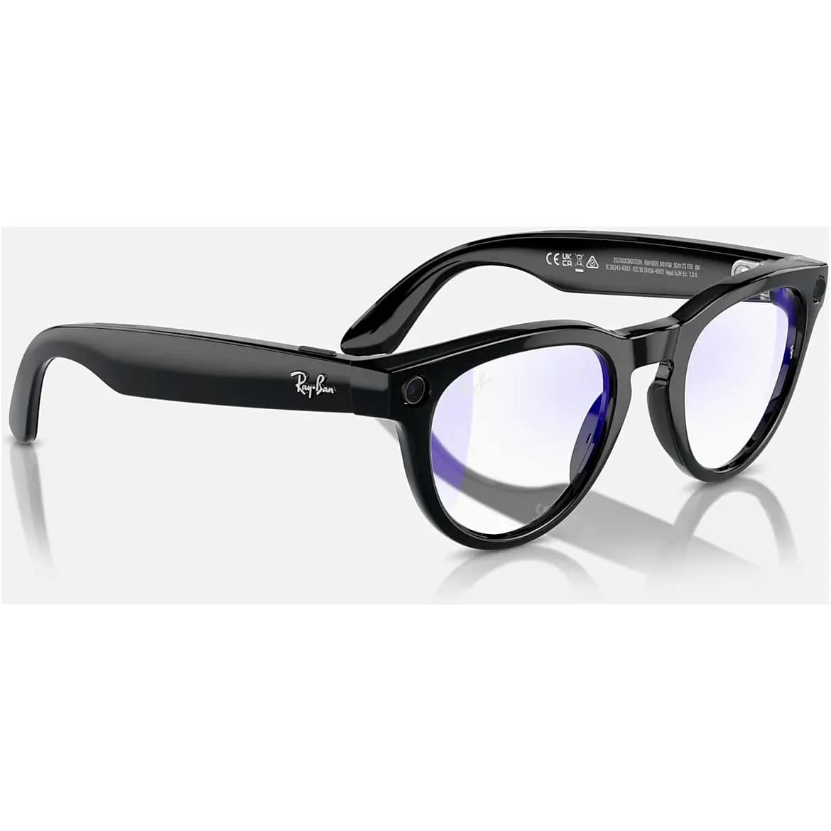 Смарт-очки Ray-Ban Meta Headliner Shiny Black Frame/Clear Lenses (RW4009 601/SB 50-23) - фото 1 Смарт-очки Ray-Ban Meta Headliner Shiny Black Frame/Clear Lenses (RW4009 601/SB 50-23) - фото 1