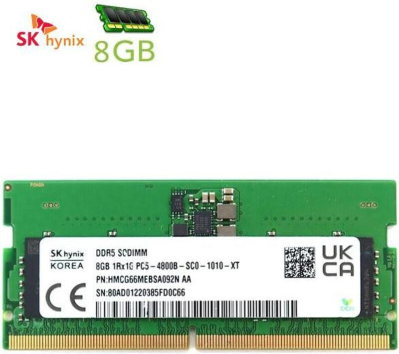 Оперативная память SK hynix 8 GB SO-DIMM DDR5 5600 MHz (HMCG66AGBSA092N) OEM