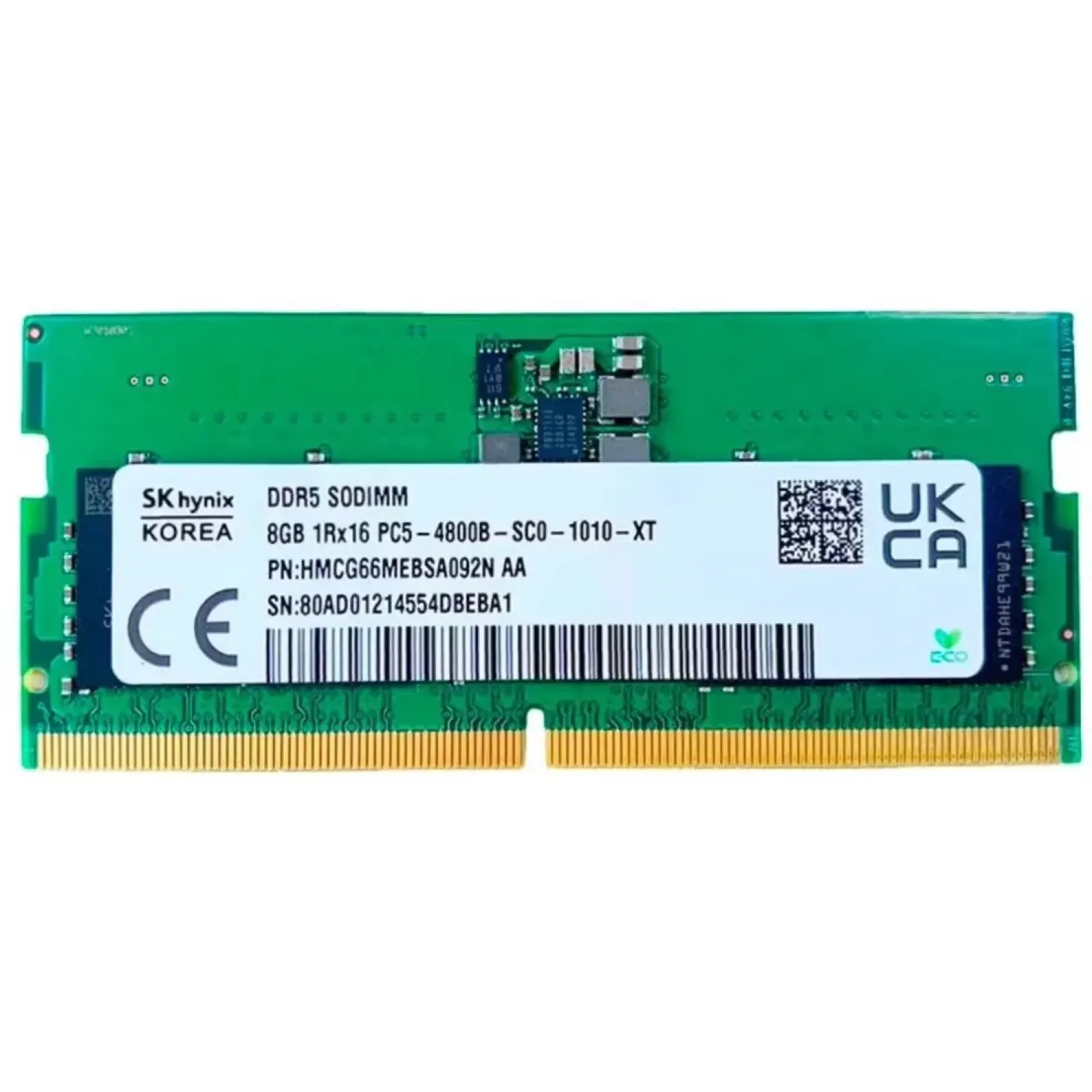 Оперативна пам'ять SK hynix 8 GB SO-DIMM DDR5 4800 MHz (HMCG66MEBSA092N) OEM