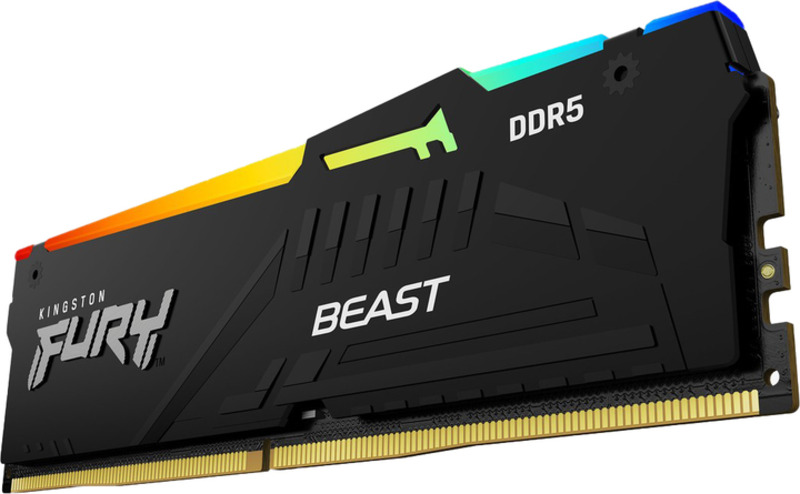 Пам'ять Kingston FURY 16 GB (2x8GB) DDR5 5200 MHz Beast RGB (KF552C40BBAK2-16) - фото 1