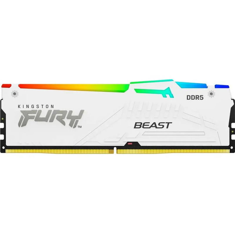 Пам'ять ПК Kingston DDR5 32GB 5200 FURY Beast Білий RGB EXPO (KF552C36BWEA-32) - фото 1