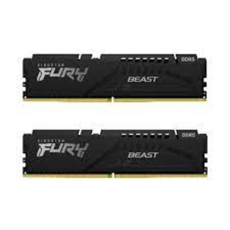 Оперативная память Kingston FURY 16 GB (2x8GB) DDR5 5600 MHz Beast (KF556C40BBK2-16) - фото 1 Оперативная память Kingston FURY 16 GB (2x8GB) DDR5 5600 MHz Beast (KF556C40BBK2-16) - фото 1
