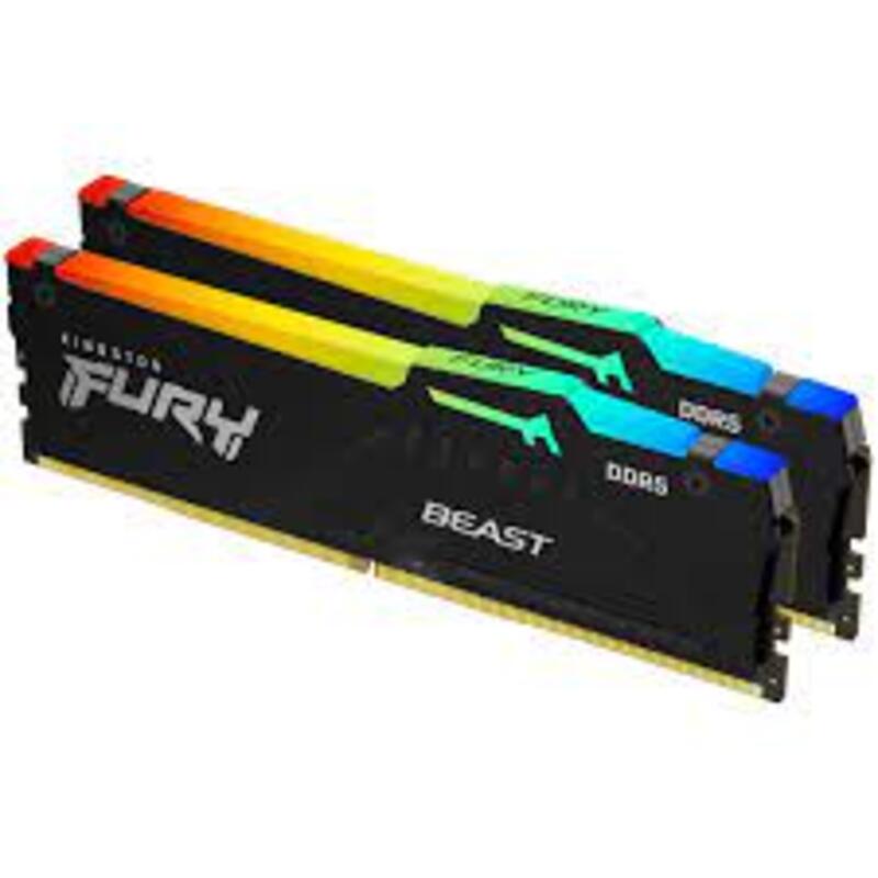 Оперативная память Kingston FURY 32 GB (2x16GB) DDR5 6000 MHz Beast RGB (KF560C40BBAK2-32)