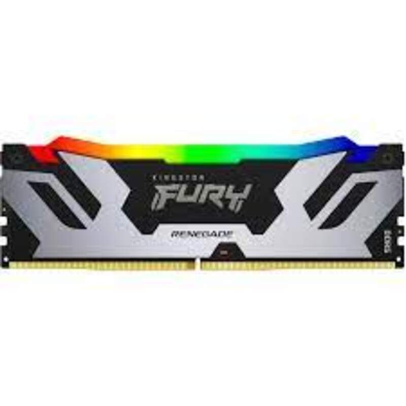 Оперативна пам'ять Kingston FURY 32 GB (2x16GB) DDR5 6400 MHz Renegade Silver RGB (KF564C32RSAK2-32) - фото 1