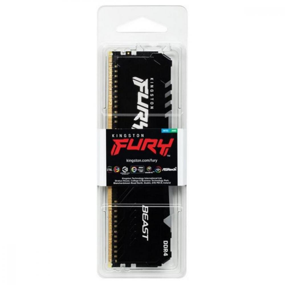Память Kingston FURY 32 GB DDR4 3600 MHz Beast RGB (KF436C18BB2A/32) - фото 1