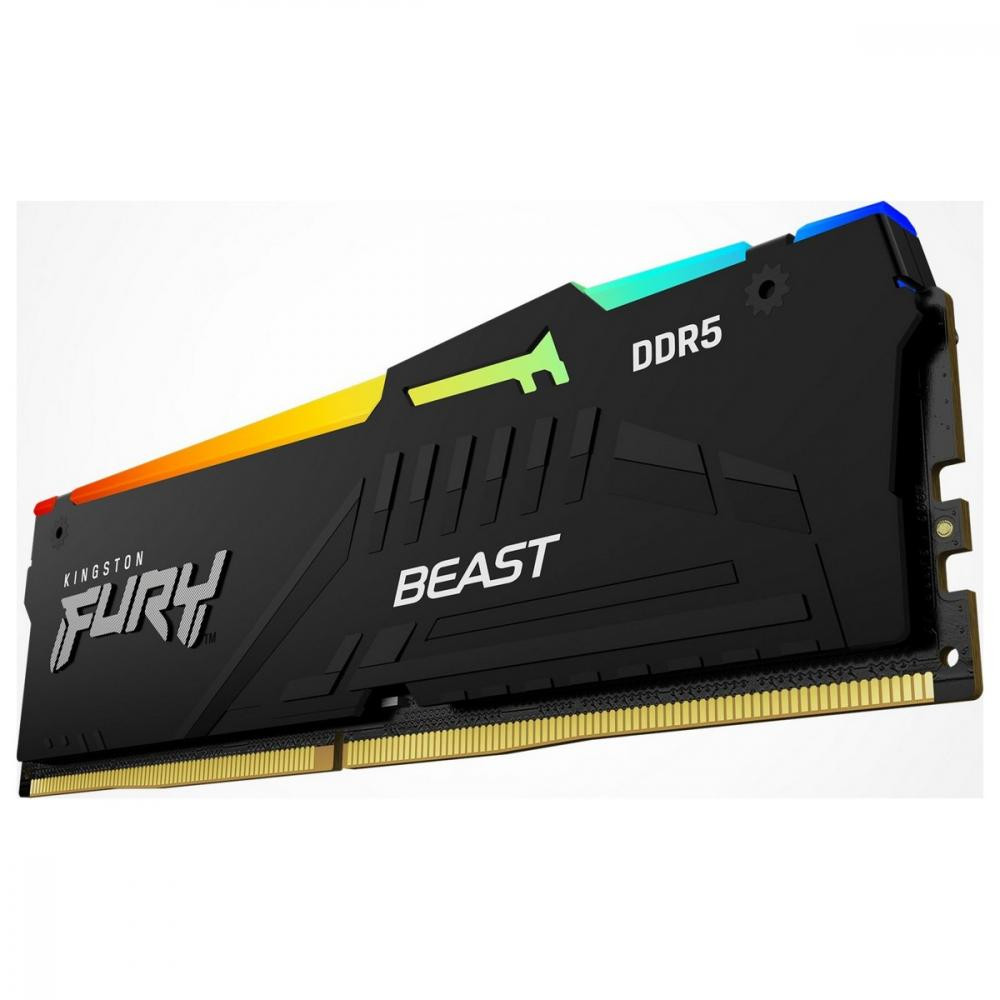 Память Kingston FURY 32 GB DDR5 5600 MHz Beast RGB (KF556C40BBA-32) - фото 1