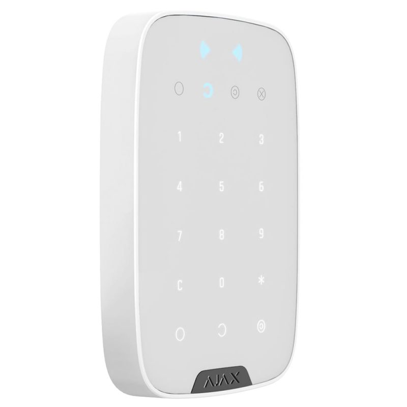 Бездротова сенсорна клавіатура Ajax KeyPad Plus white (26078.83.WH) - фото 1