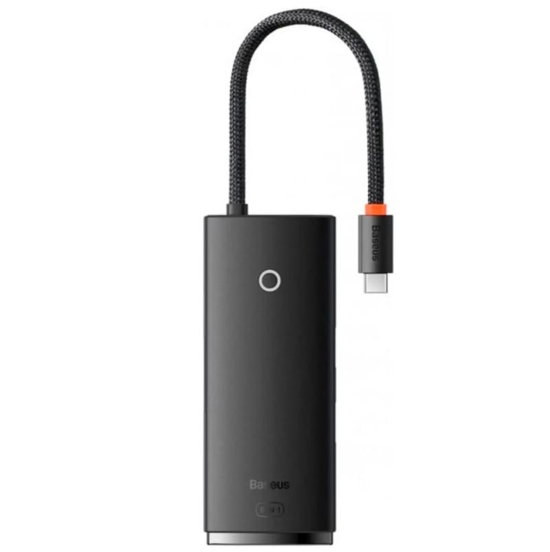Хаб Baseus Lite Series 6-Port Type-C HUB Docking Station (Type-C to HDMI+USB3.0*2+Type-C Data+SD/TF) Black (WKQX050001)