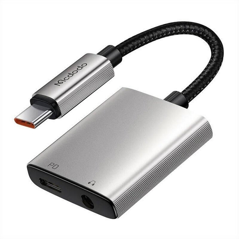 Адаптер Mcdodo [CA-5050] Audio Splitter 2in1 USB-C to USB-C+3.5mm