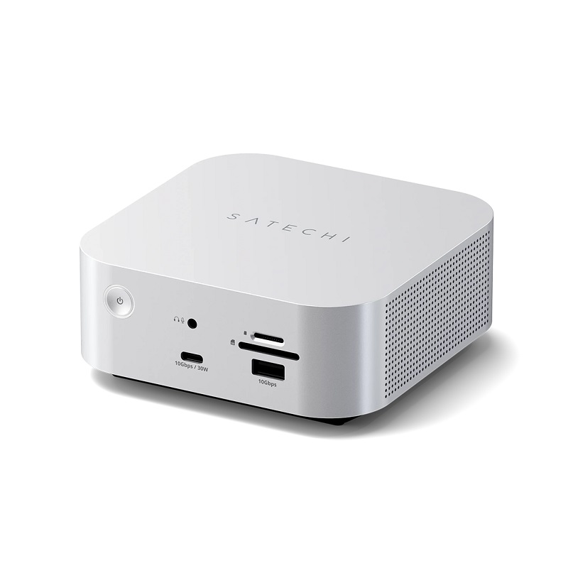Хаб Satechi Thunderbolt 5 CubeDock Station with SSD Enclosure Silver (ST-DT5CES-EU)
