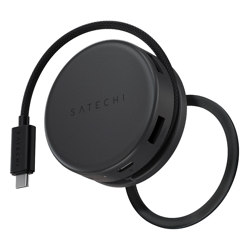 Багатопортовий адаптер Satechi OntheGo 7-in-1 USB-C Multiport Adapter Space Black (ST-POTG7C)