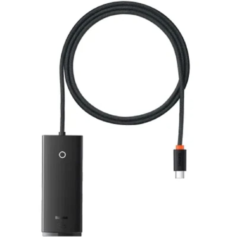 Хаб Baseus Lite Series 4-in-1 (Type-C to USB 3.0*4 ) (1m) (black) (WKQX030401)