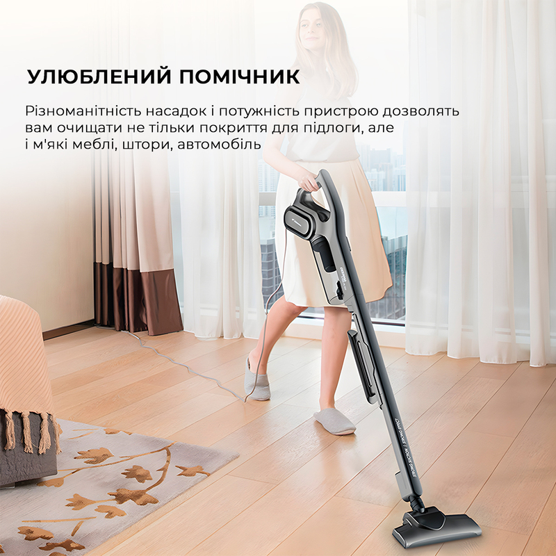 Пилосос 2в1 (вертикальний + ручний) Deerma Suction Vacuum Cleaner DX700S - фото 2 Пилосос 2в1 (вертикальний + ручний) Deerma Suction Vacuum Cleaner DX700S - фото 2