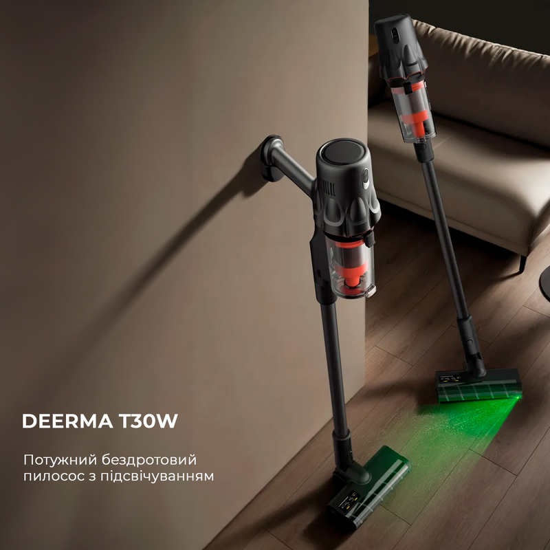 Вертикальный + ручной пылесос (2в1) Deerma DEM-T30W - фото 1 Вертикальный + ручной пылесос (2в1) Deerma DEM-T30W - фото 1