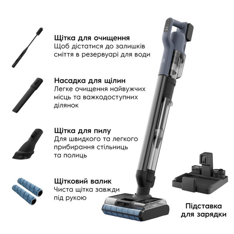 Моющий аккумуляторный пылесос Electrolux EW82U1DB - фото 3 Моющий аккумуляторный пылесос Electrolux EW82U1DB - фото 3