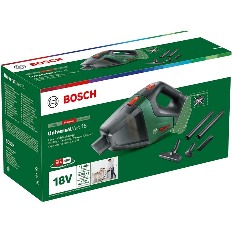 Пылесос Bosch UniversalVac 18 (0.603.3B9.102) без АКБ та ЗУ - фото 4 Пылесос Bosch UniversalVac 18 (0.603.3B9.102) без АКБ та ЗУ - фото 4