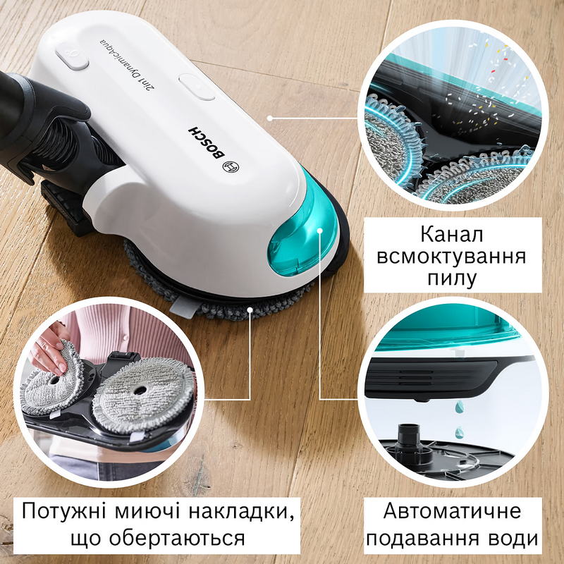 Пылесос Bosch Unlimited 7 ProHygienic Aqua BCS71HYG2 - фото 6 Пылесос Bosch Unlimited 7 ProHygienic Aqua BCS71HYG2 - фото 6