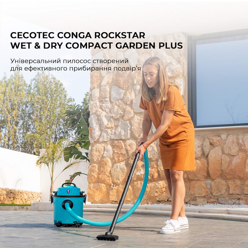 Пилосос Cecotec Conga Rockstar Wet & Dry Compact Garden Plus (A01_EU01_100012) - фото 1 Пилосос Cecotec Conga Rockstar Wet & Dry Compact Garden Plus (A01_EU01_100012) - фото 1