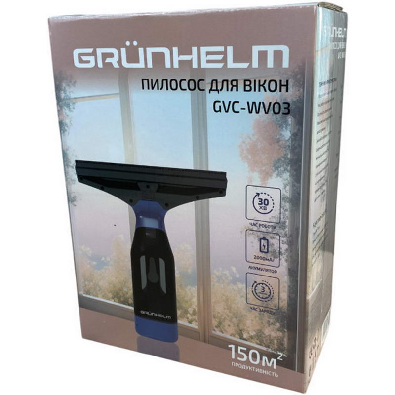Пылесос оконный Grunhelm GVC-WV03 - фото 5