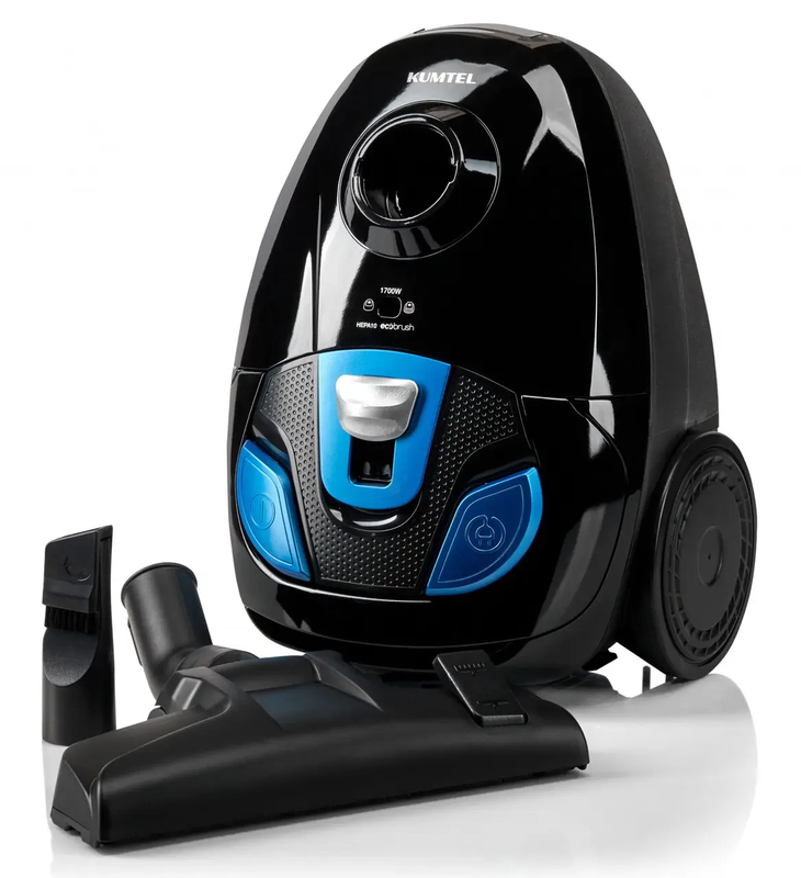 Пылесос с мешком KUMTEL HVC-01 Gray&Blue - фото 2 Пылесос с мешком KUMTEL HVC-01 Gray&Blue - фото 2
