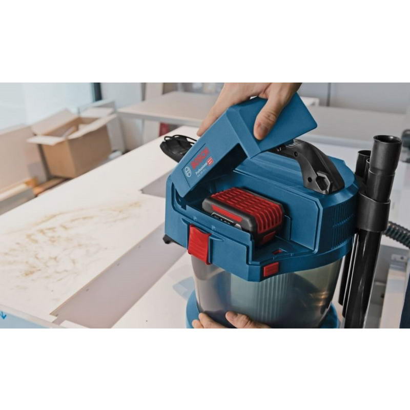 Пилосос Bosch GAS 18V-10 L (0.601.9C6.302) без АКБ та ЗП - фото 4 Пилосос Bosch GAS 18V-10 L (0.601.9C6.302) без АКБ та ЗП - фото 4