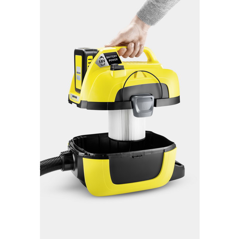 Пылесос Karcher WD 1 Compact Battery Set (1.198-301.0) - фото 1 Пылесос Karcher WD 1 Compact Battery Set (1.198-301.0) - фото 1