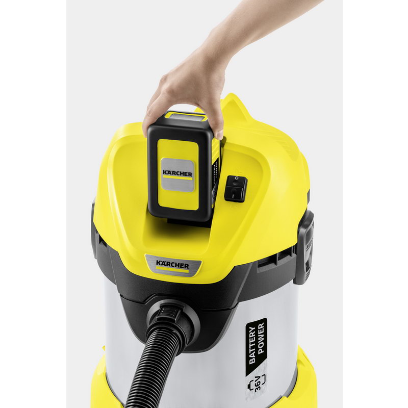 Пылесос Karcher WD3 Battery Premium (1.629-951.0) - фото 6 Пылесос Karcher WD3 Battery Premium (1.629-951.0) - фото 6
