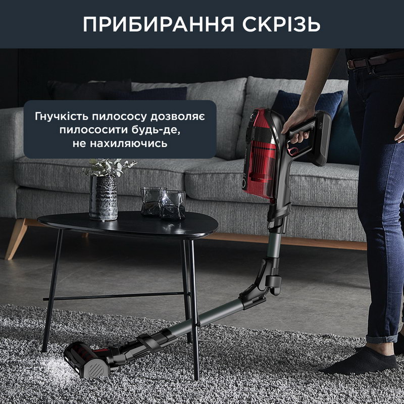 Пылесос Rowenta X-Force Flex 12.60 Animal Care Red RH98A9WO Europe - фото 2