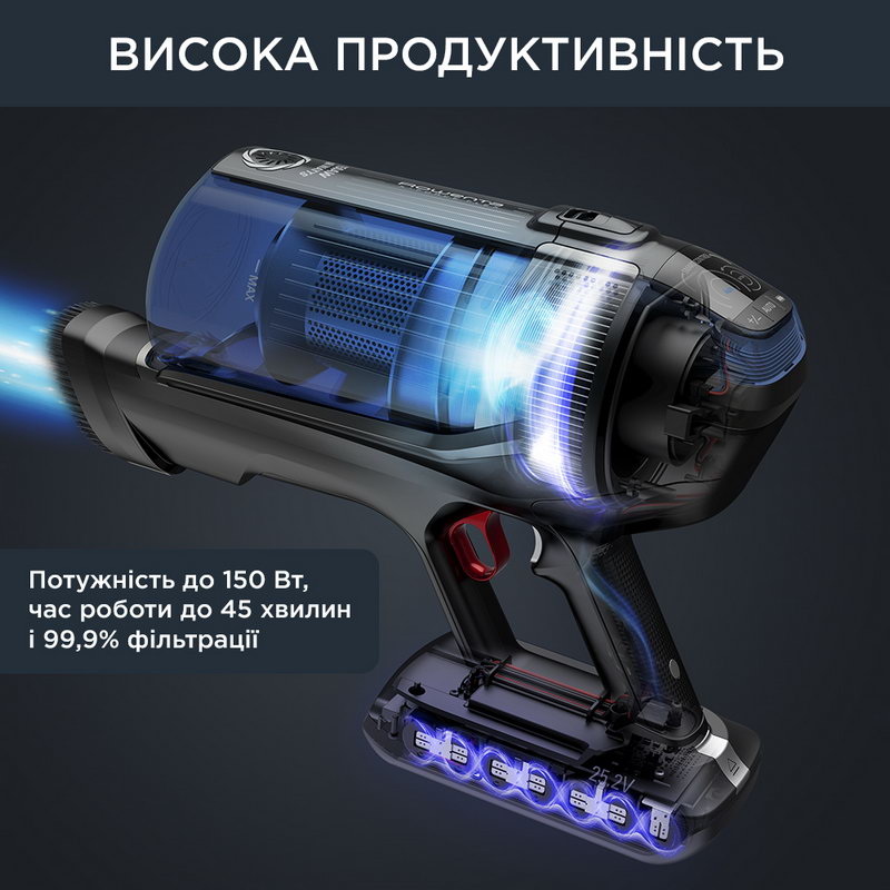 Аккумуляторный пылесос Rowenta X-Force Flex 12.60 Auto Aqua RH98C0WO Europe - фото 7