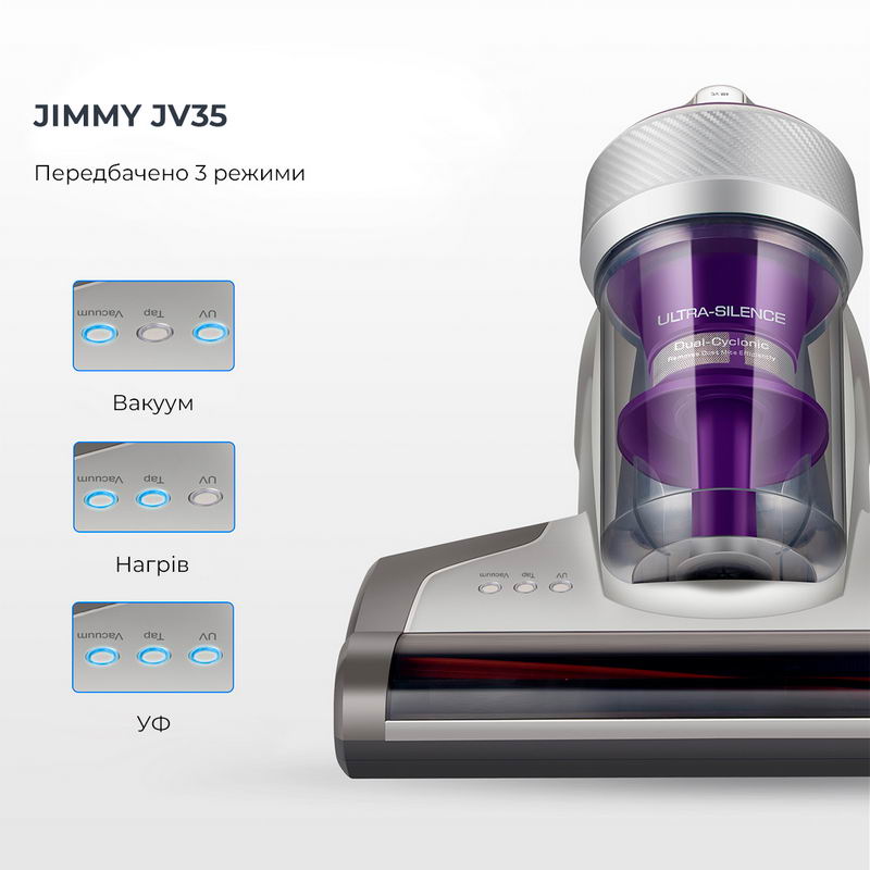 Пылесос JIMMY Anti-mite Vacuum Cleaner JV35 Europe - фото 4 Пылесос JIMMY Anti-mite Vacuum Cleaner JV35 Europe - фото 4